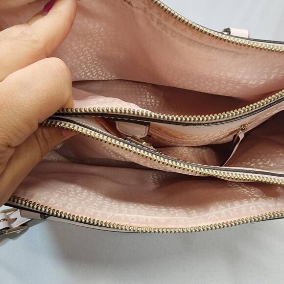 Kate Spade Women's Light Pink Laurel Way Leighann Saffiano Leather Satchel Bag - Picture 11 of 13